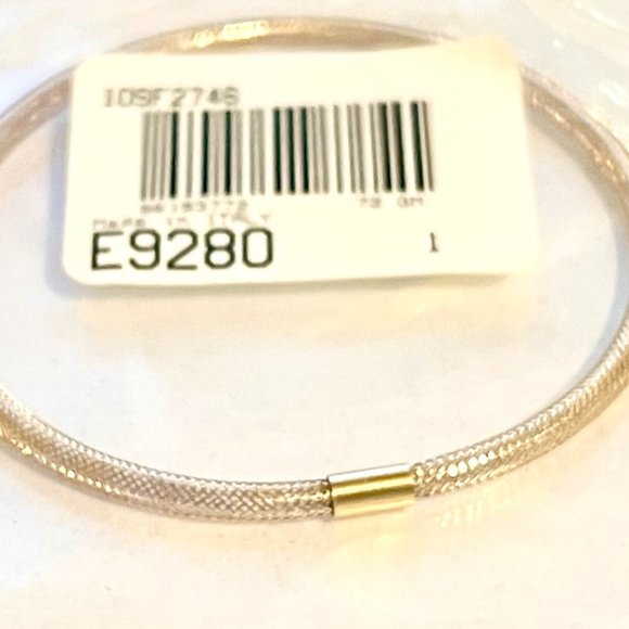 10K Italian Gold Stretch Mesh Bracelet - Picture 4 of 7